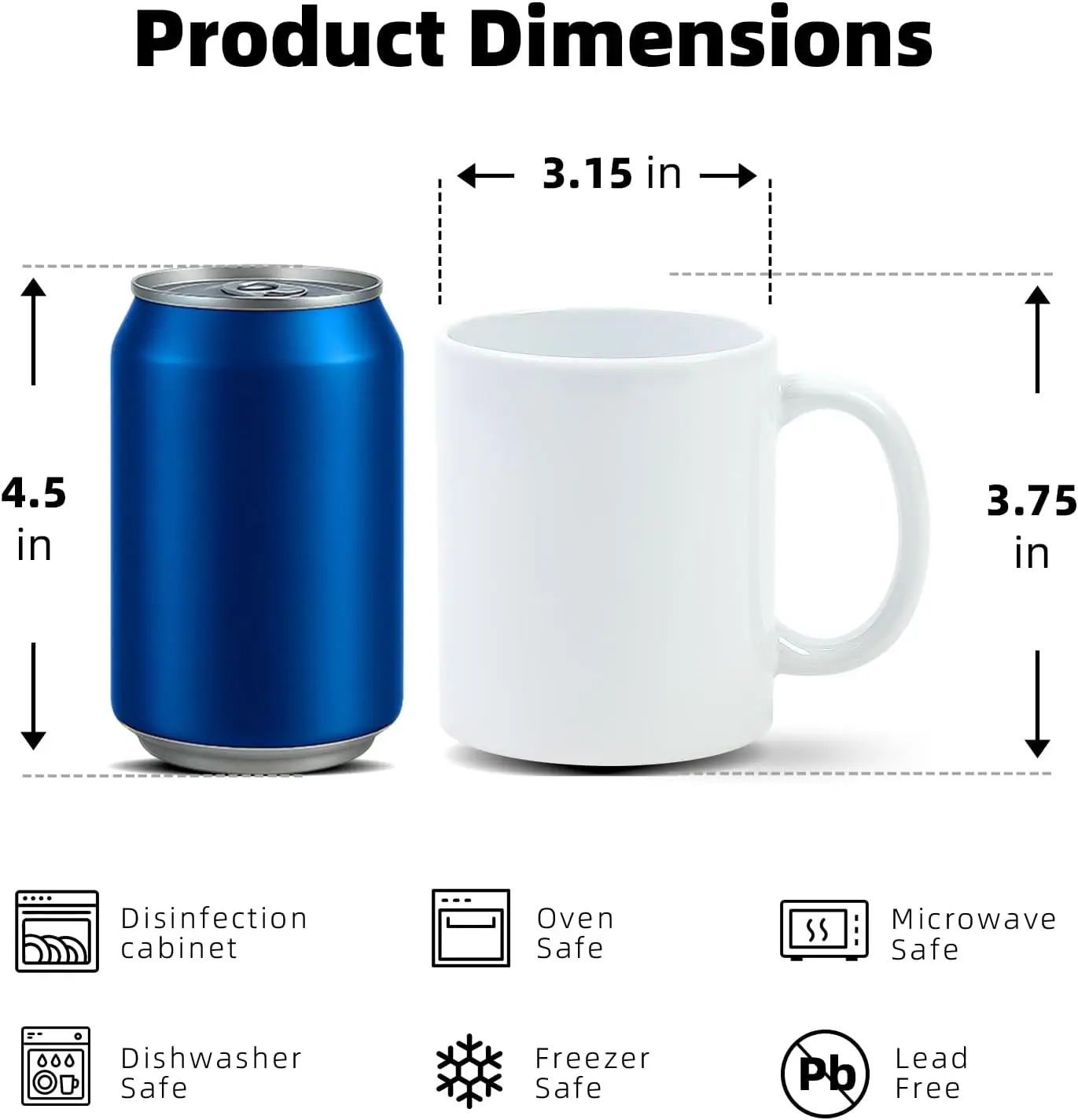 Sublimation Mugs 11 oz, Sublim - Sublimation Mug White ulasan dan harga