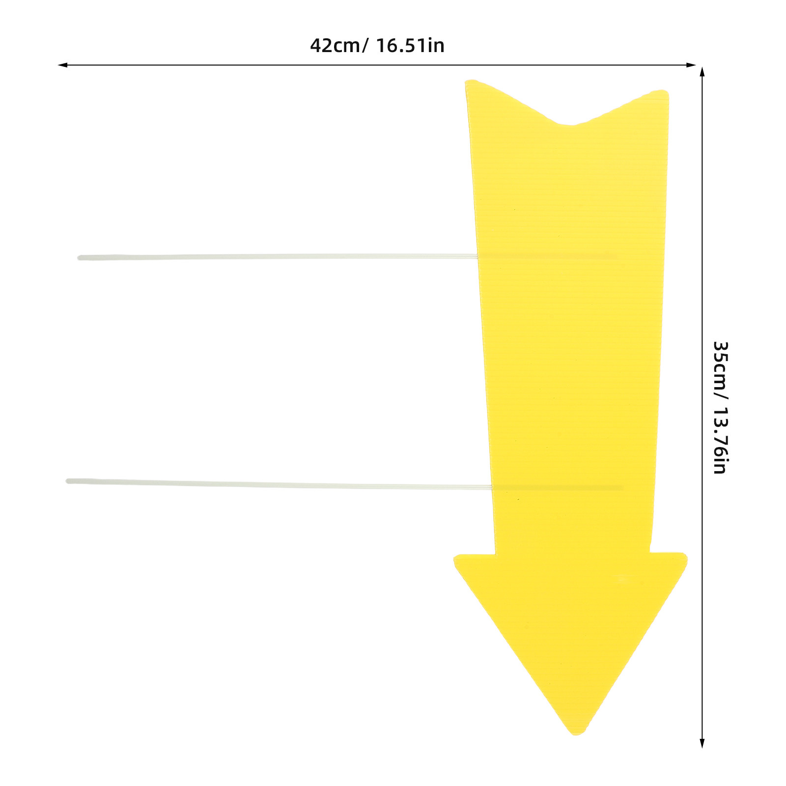 10Pcs Yellow Arrow Yard Signs  - Yard Sign Blank ulasan dan harga