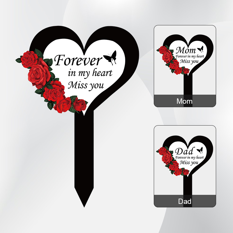2024 Cemetery Memorial Heart S - Yard Sign Blank ulasan dan harga