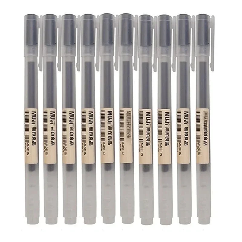 6/8Pcs/Set MUJIs Gel Pen Black - Muji Stationery Gel Pen ulasan dan harga