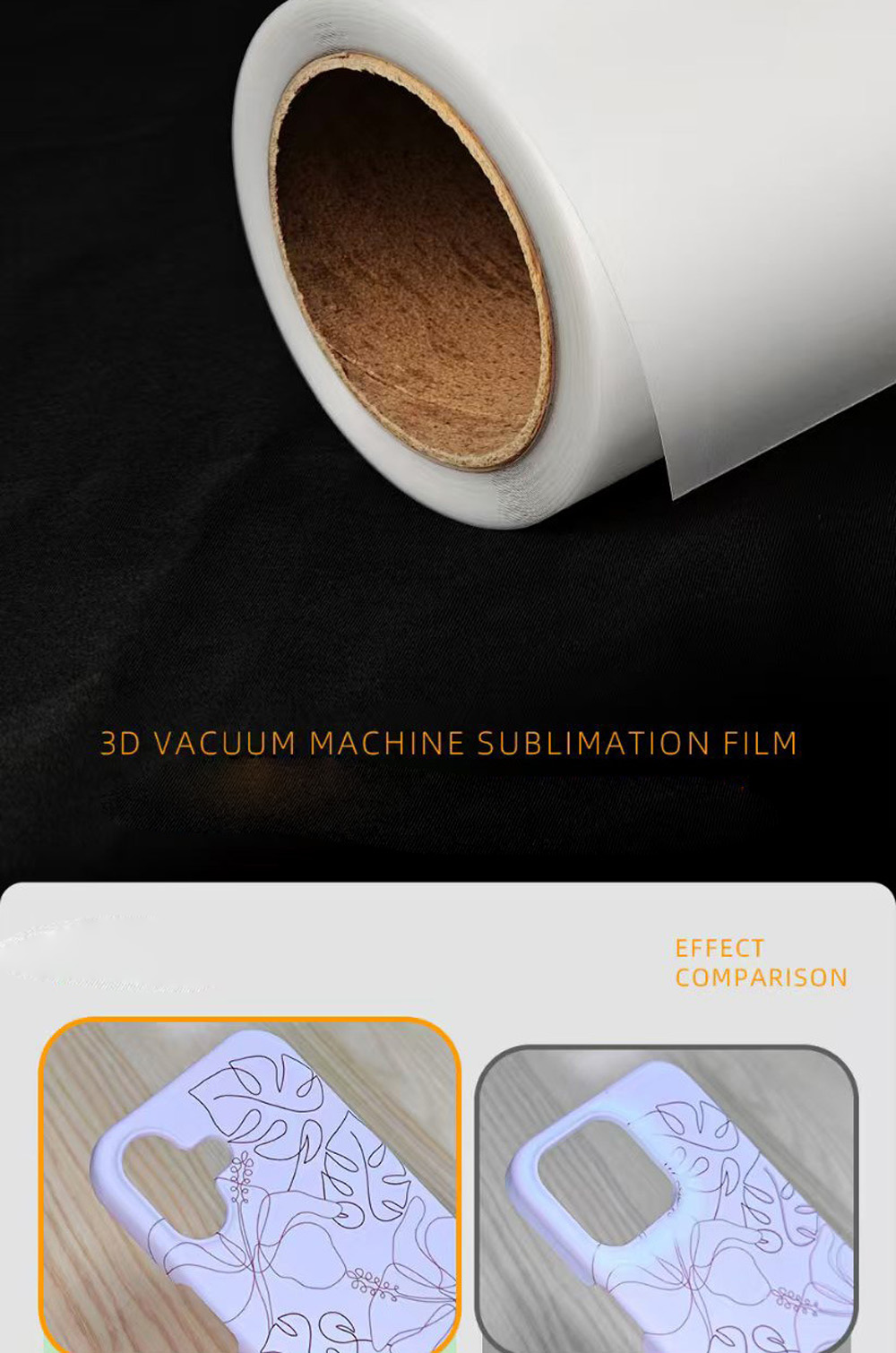 FONLYU 420mm*40mm Roll 3D Subl - Phone Case Blank Print ulasan dan harga