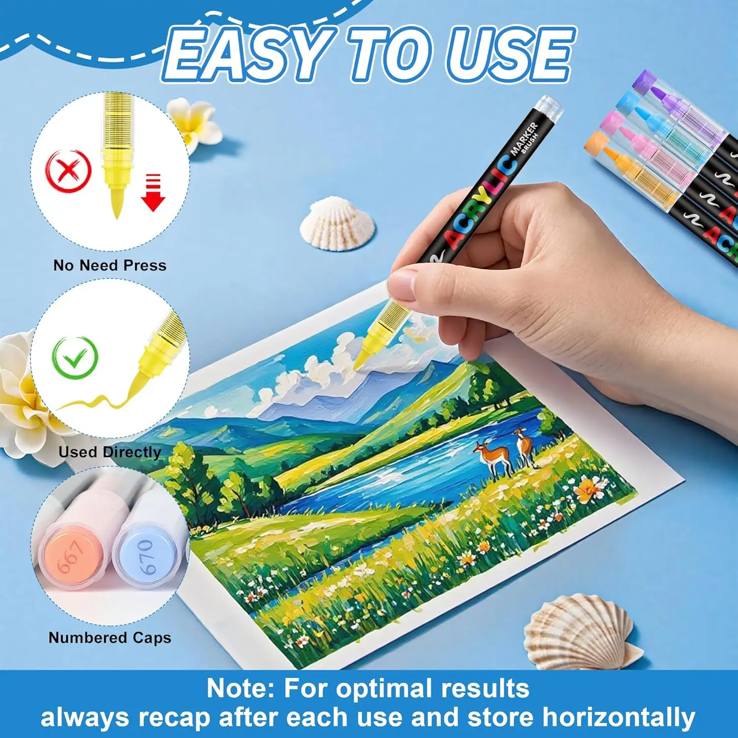 12-240 Colors  Acrylic Paint M - Copic Marker Classic ulasan dan harga