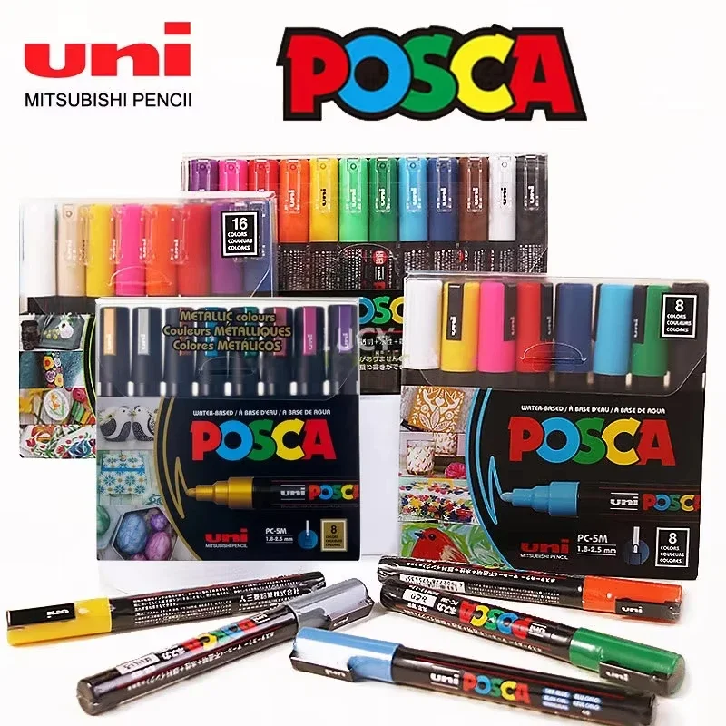 Uni Posca Art Marker Set 7/8/1 - Copic Marker Classic ulasan dan harga