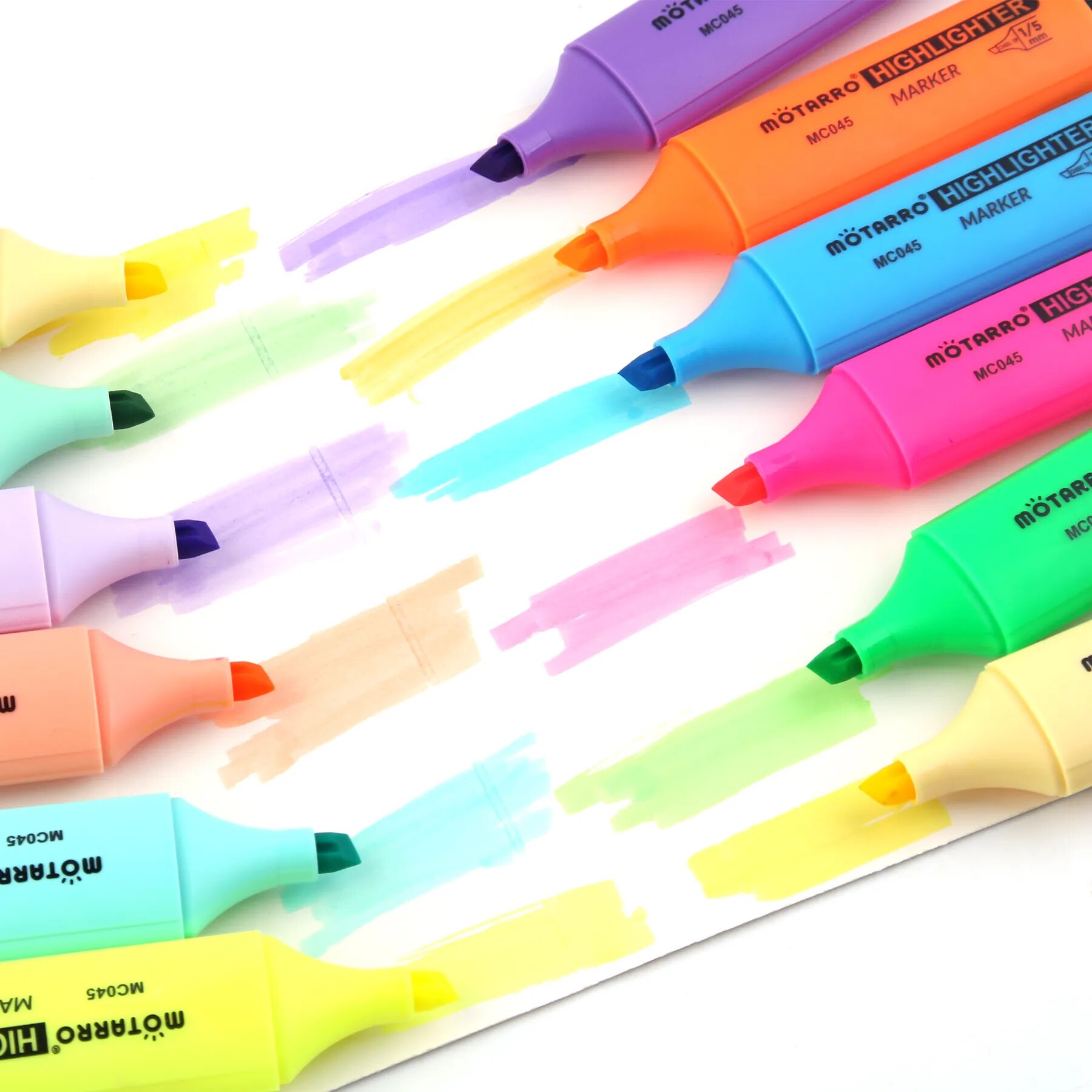 MOTARRO 12Pcs Pvc Box Markers  - Stabilo Marker Boss ulasan dan harga
