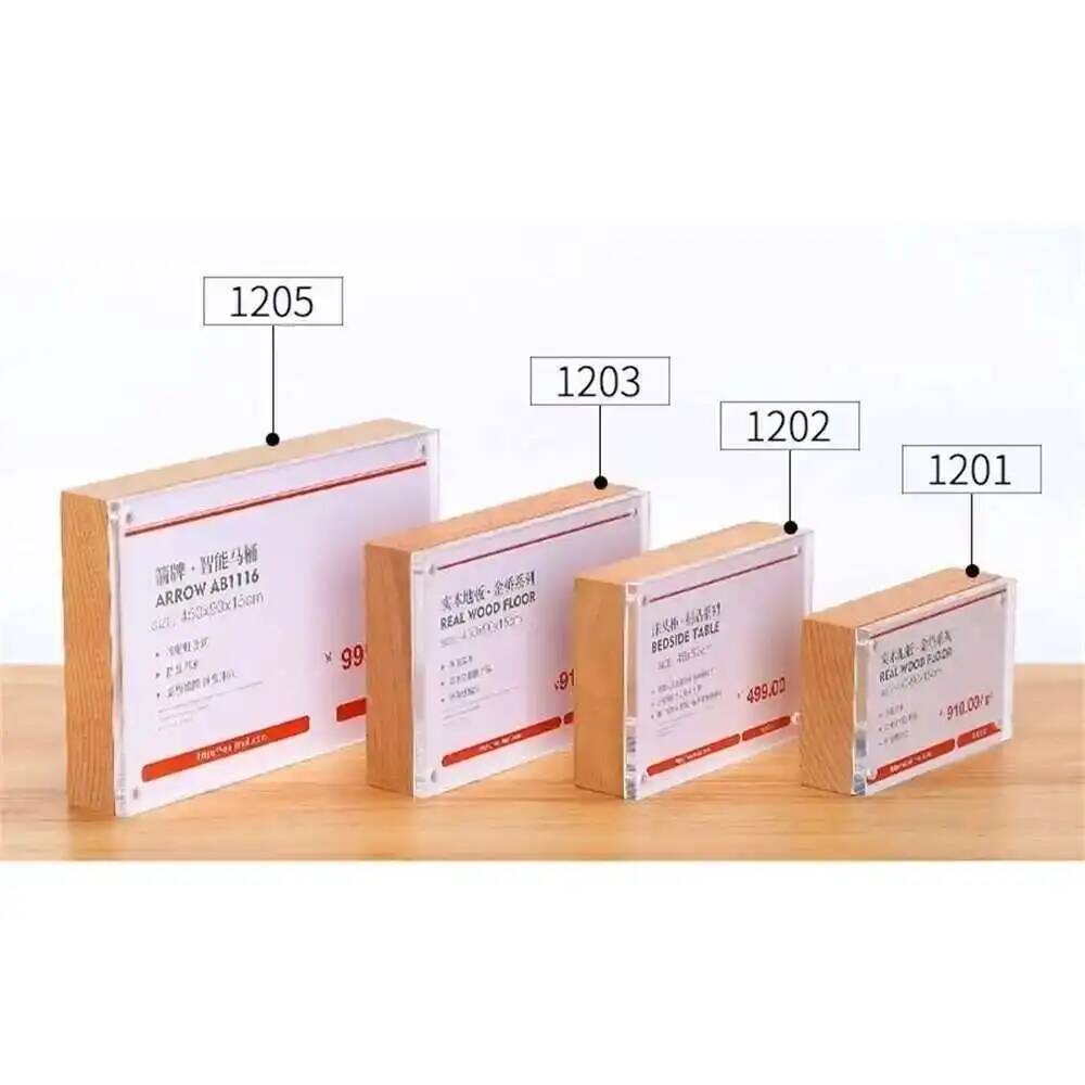 Desk Price Card Display Magnet - Photo Acrylic Block ulasan dan harga