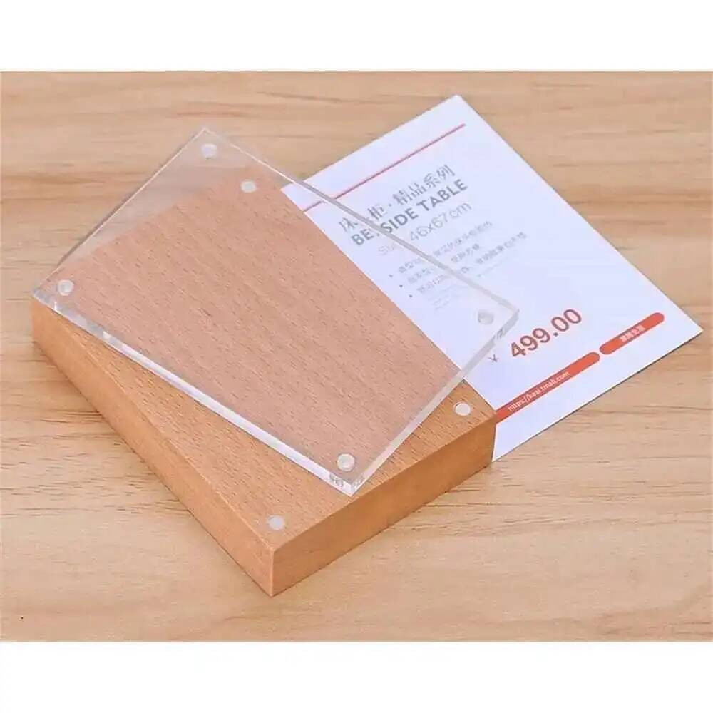 Desk Price Card Display Magnet - Photo Acrylic Block ulasan dan harga