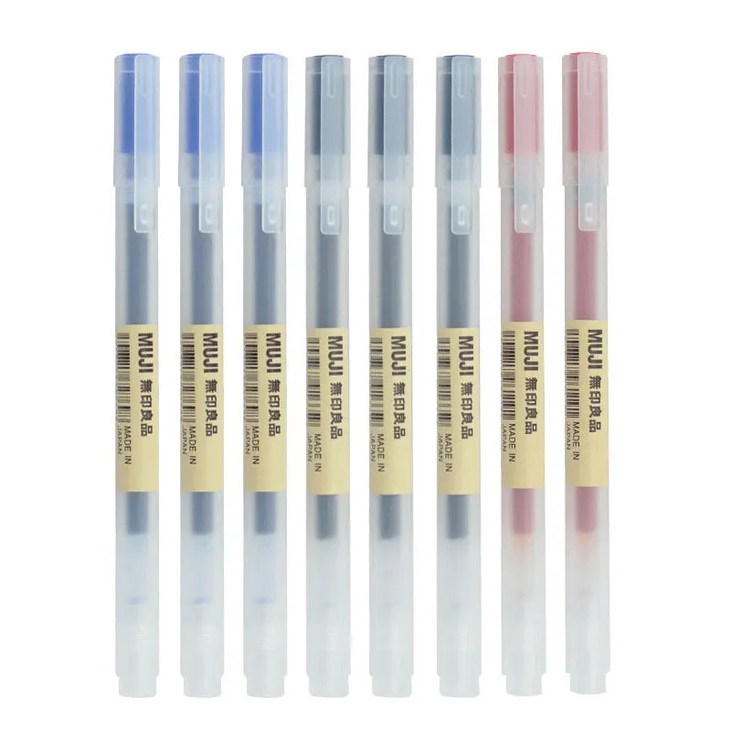 3-6Pcs/Set 0.38mm Kawaii MUJIs - Muji Stationery Gel Pen ulasan dan harga