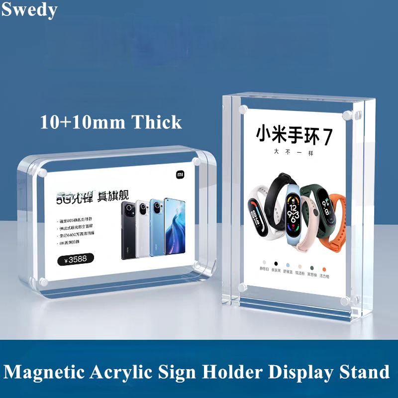 5 PCS 90x55mm Magnetic Acrylic - Photo Acrylic Block ulasan dan harga