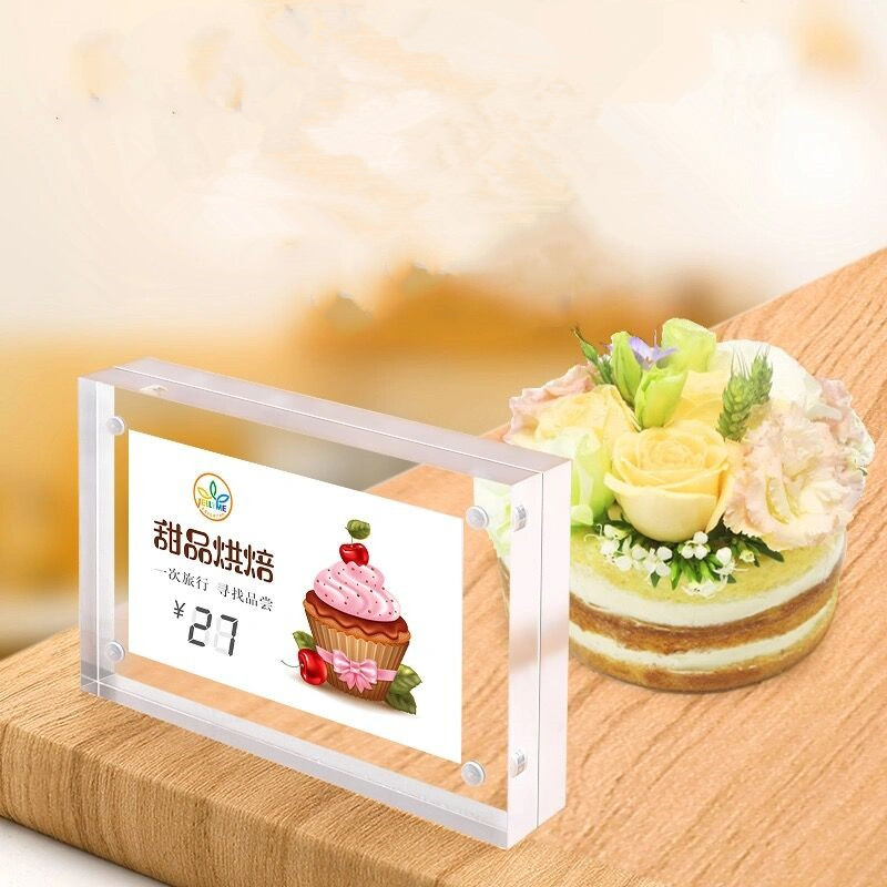 5 PCS 90x55mm Magnetic Acrylic - Photo Acrylic Block ulasan dan harga