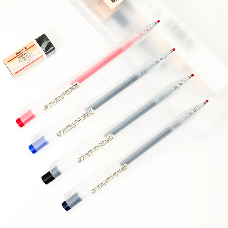 0.5mm Press Gel Pen Blue/Black - Muji Stationery Gel Pen ulasan dan harga