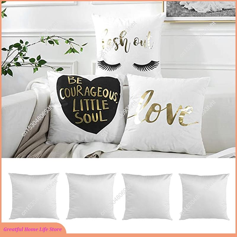 AT59 40X40 White Plain Sublima - Pillow Cover Sublimation ulasan dan harga