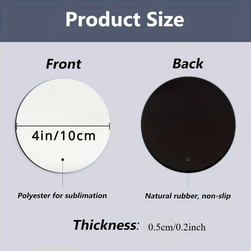 20/60pcs Coasters, Blank Heat- - Coaster Sublimation Blank ulasan dan harga