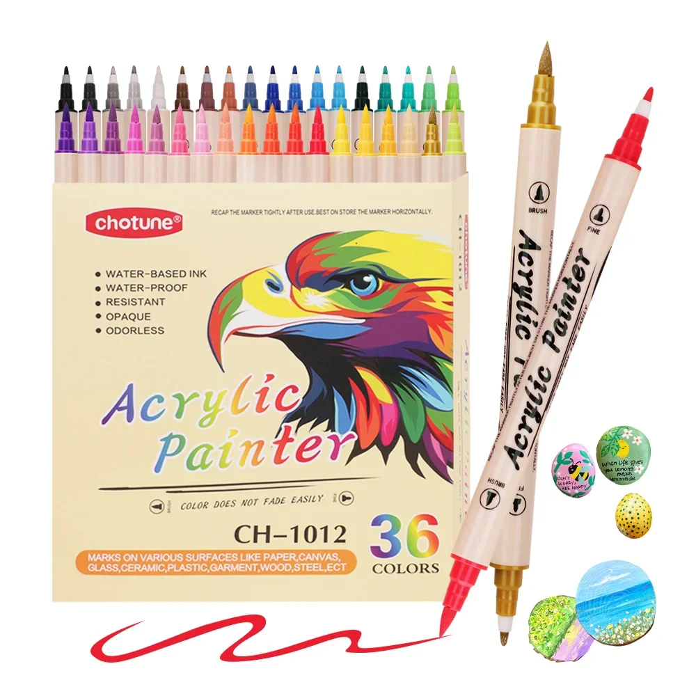 12-36 Colors Acrylic Paint Mar - Copic Marker Classic ulasan dan harga
